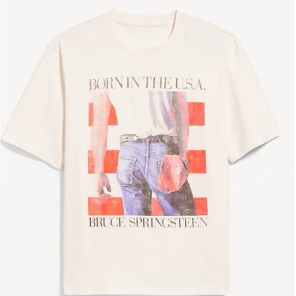 Old Navy Cream Graphic Tee - Picture 1 of 1